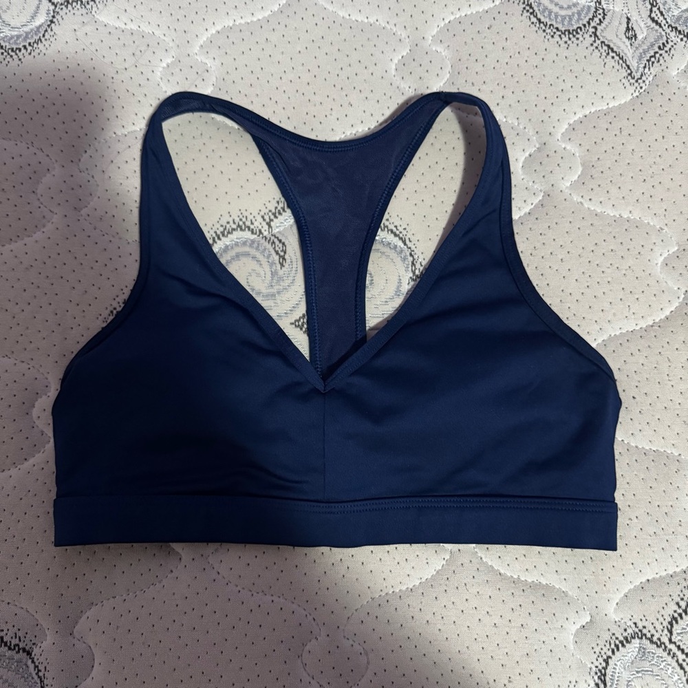 Women's Navy and Black Sports Bra